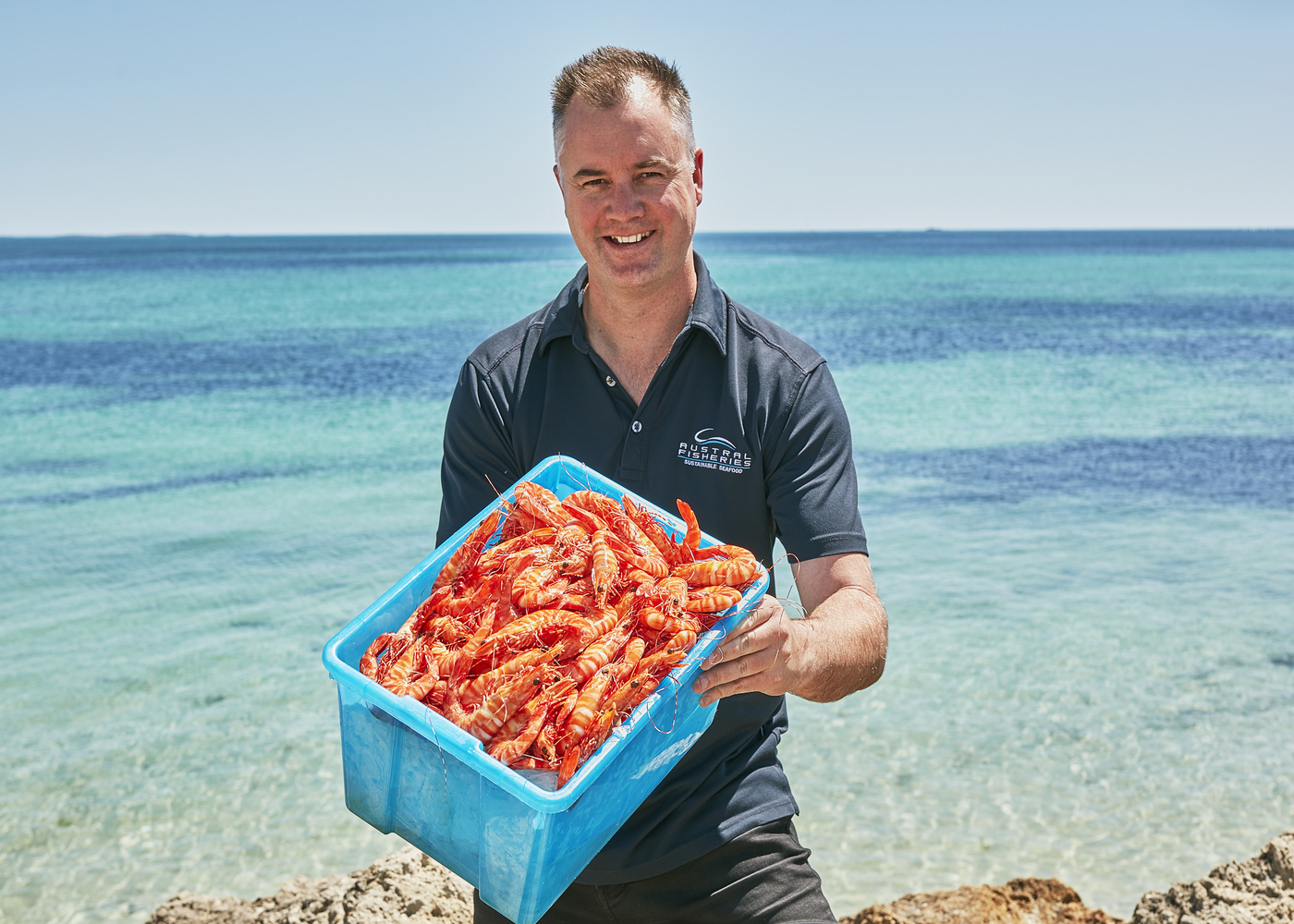 Dylan Skinns from Austral Fisheries is a carbon neutral business that supplies Coles with Australian MSC-certified raw banana prawns.